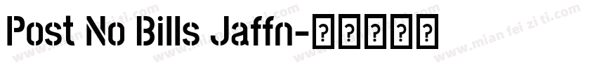 Post No Bills Jaffn字体转换